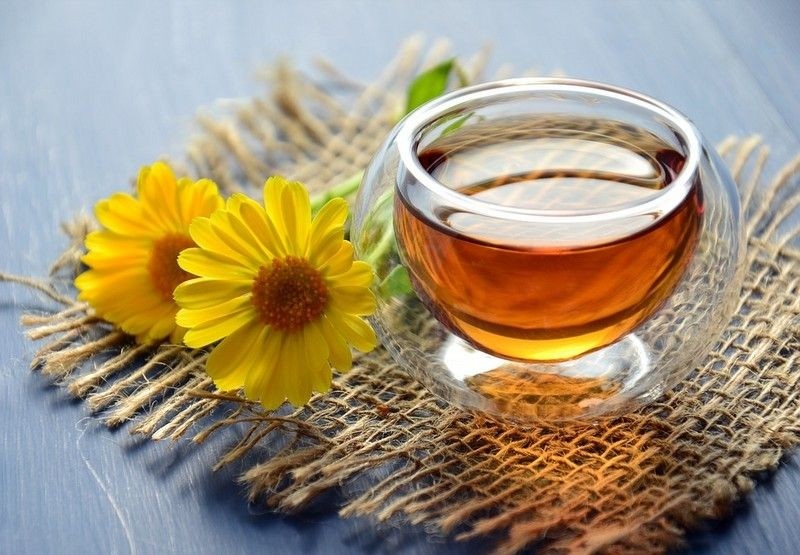 Монастырский чай с цветком